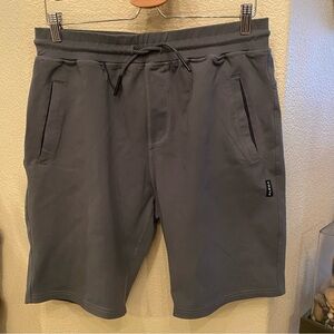 ALPHA Men Gray Drawstrings Athletic Shorts Size XL